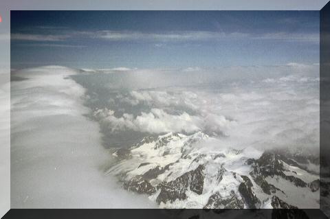 Berninagruppe aus 6400m Hhe